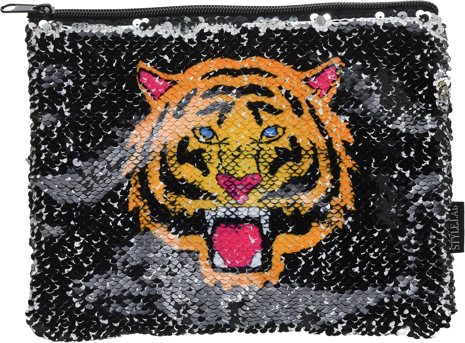 Fashion Angels S. Lab Magic Sequin Pouch 77041 - Tiger/Fierce, Multi