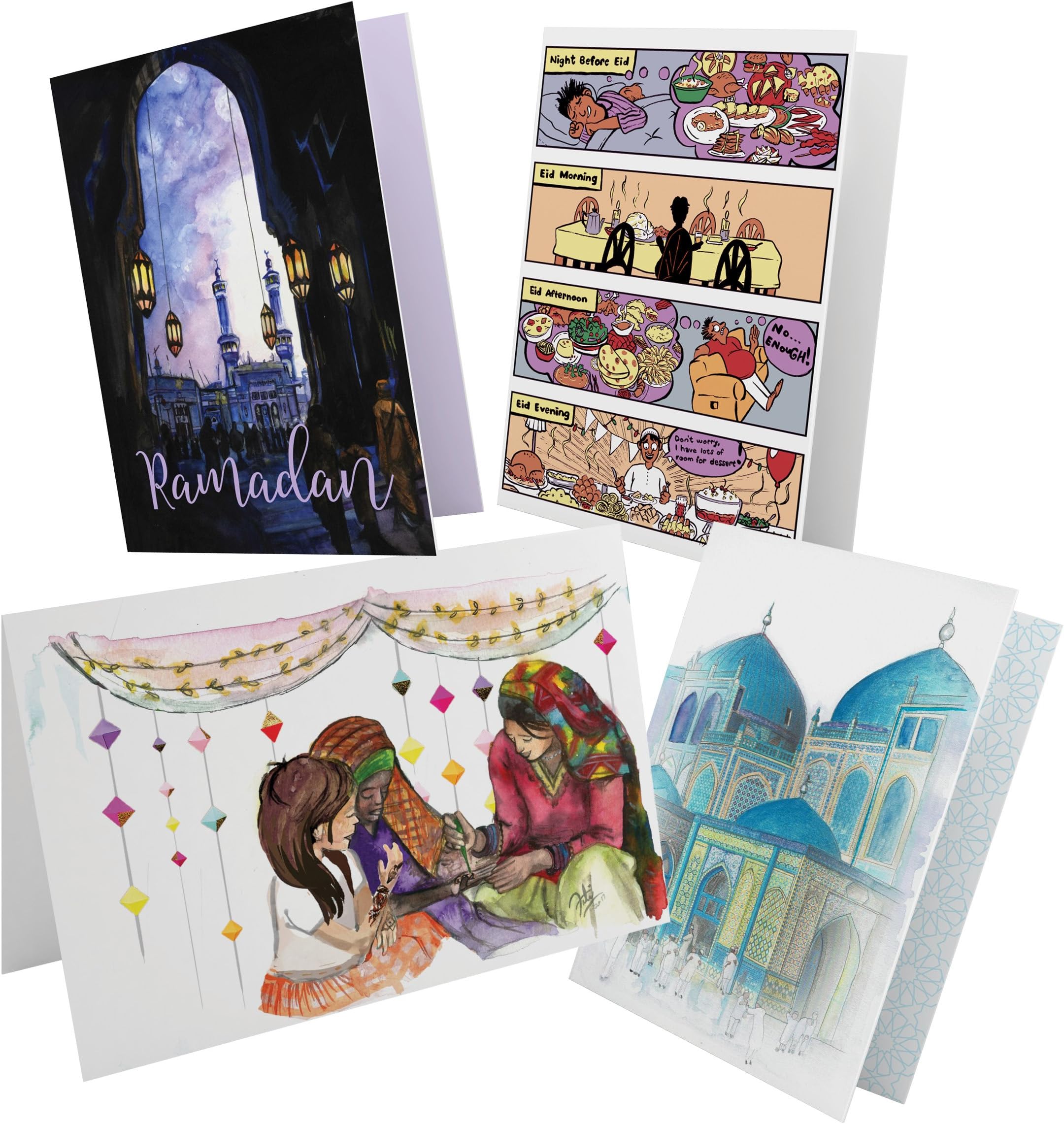 RuhiCards Islamic Muslim Arab Greeting Cards - Eid & Ramadan