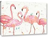 ArtWall "Anne Tavoletti's Flamingo Fever I Gallery Wrapped Canvas, 32" x 48"