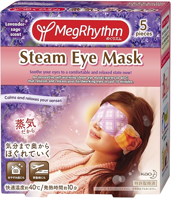 MegRhythm Steam Eye Mask, Lavender, 5ct Amazon.sg Health & Personal Care