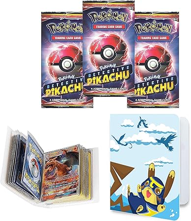 Amazon Totem World 3 名探偵ピカチュウ ブースターパック サーフィン ピカチュウ ミニバインダー コレクターアルバム ポケモンカード用 レアホロコモンまたはアンコモンtcg トレカ 通販