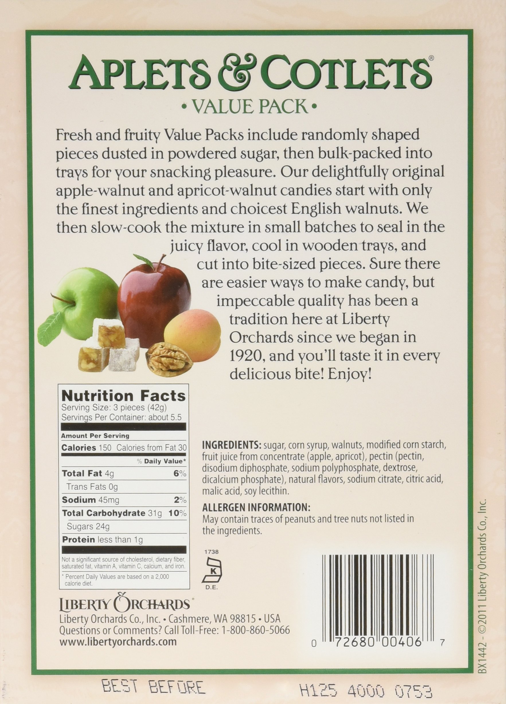 Liberty Orchards Aplets & Cotlets, 8Ounce Boxes, Pack of 6 Boxes Buy