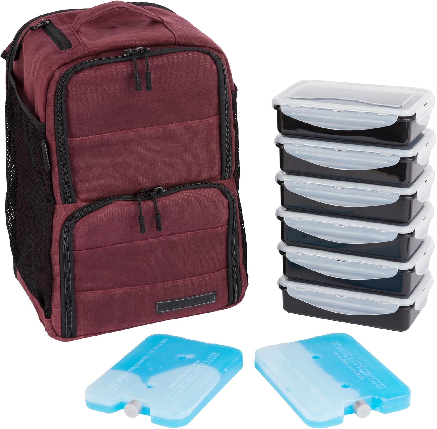 EDC Meal Prep Backpack by Evolutionize Full Meal
