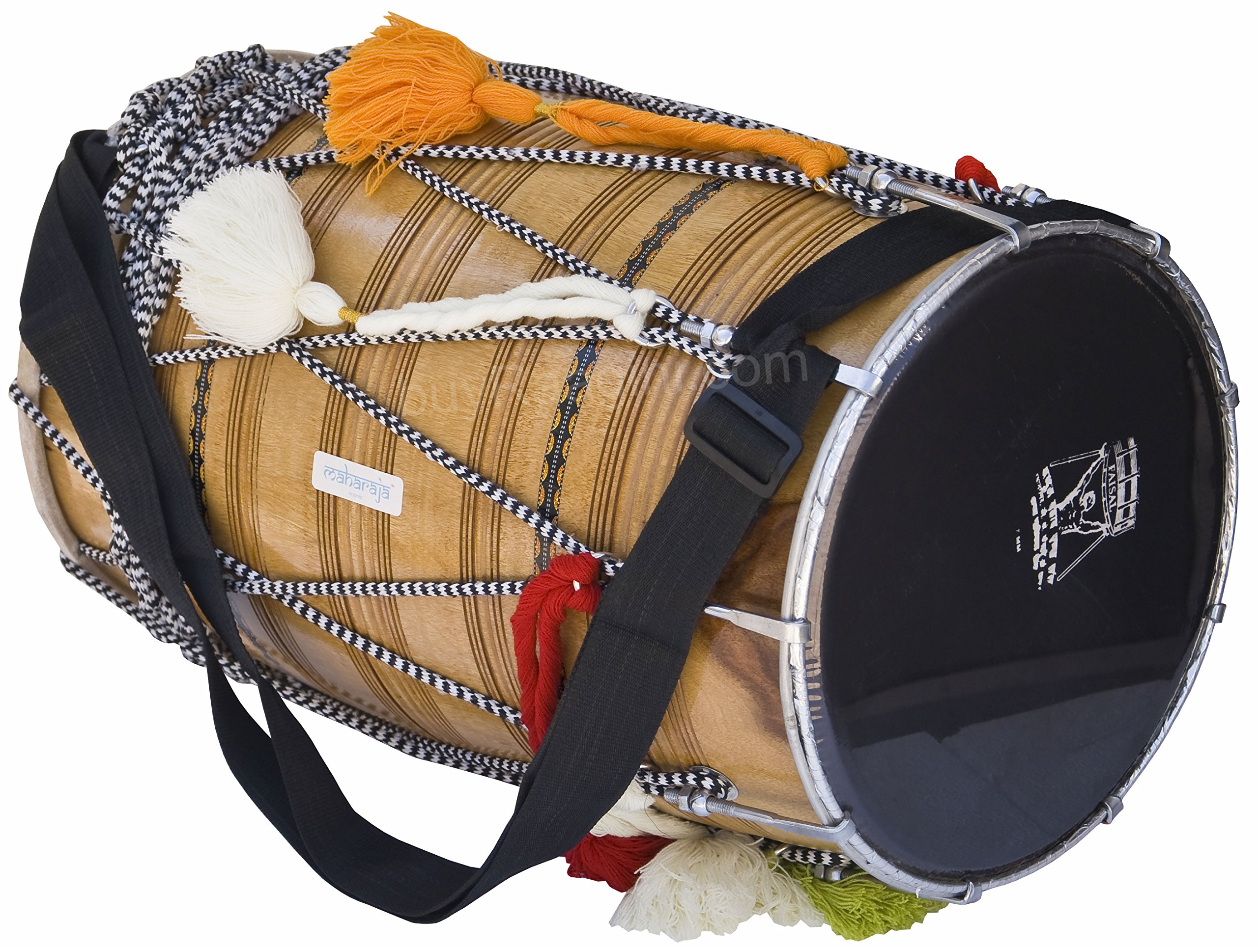 Maharaja Musicals Dhol Drum, Professional, Kachha Pakka Shesham Wood