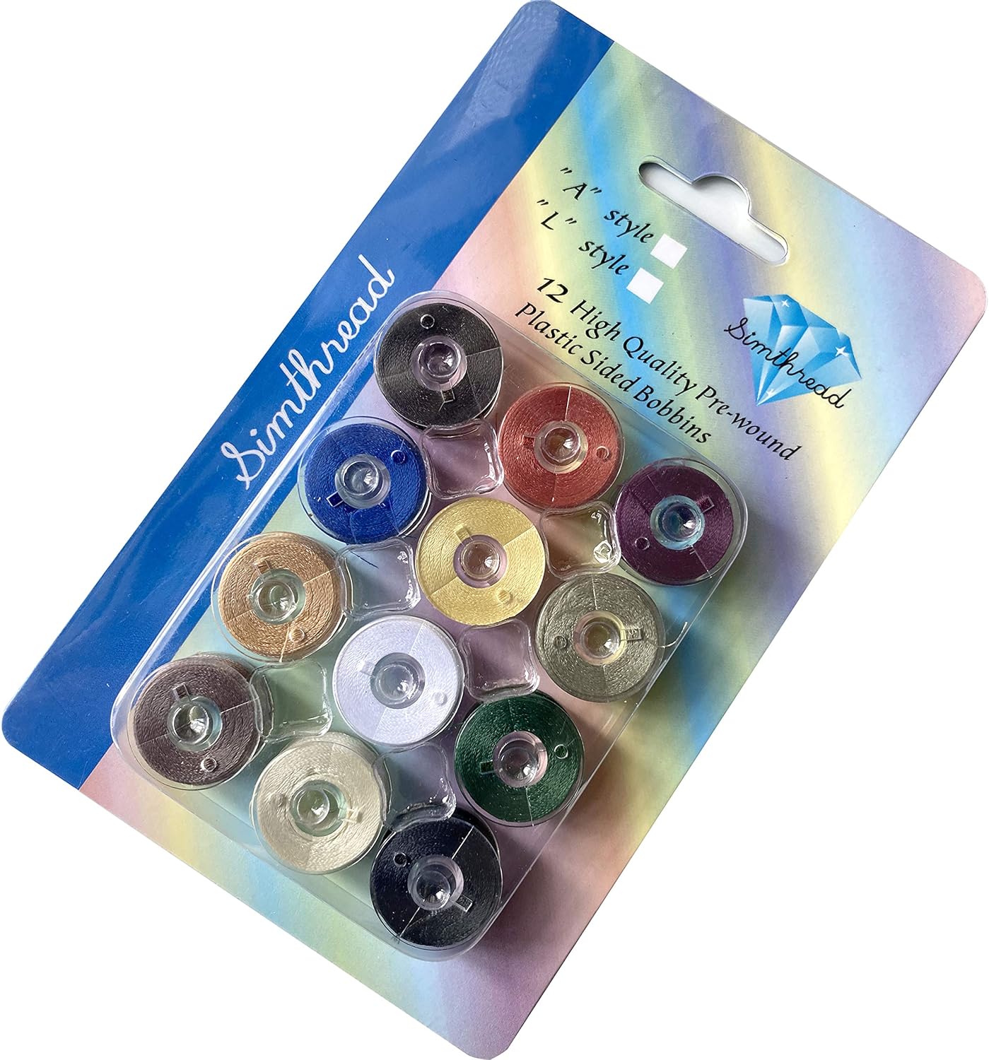 Embroidery & Cross Stitch PreWound Bobbins L Embroidery Bobbin Thread