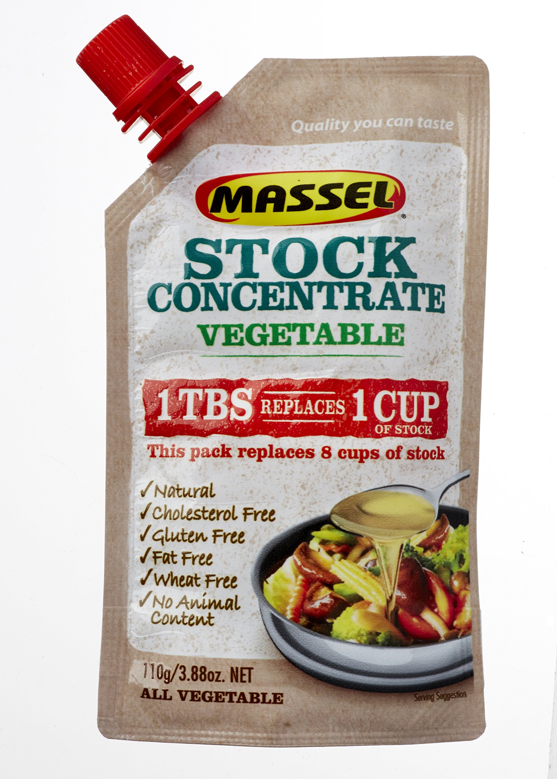 MASSEL Concentrated Beef Style Liquid Stock, 3.88 Ounce (Pack of 6) Grocery