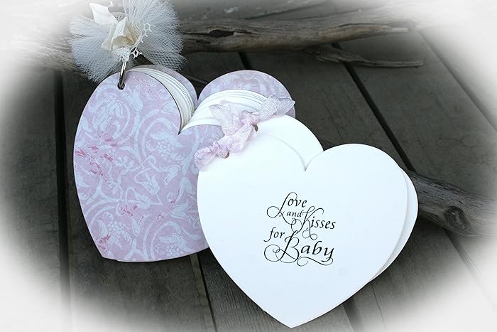 Amazon Com Love Kisses Baby Shower Game Ivory Cardstock Stamped