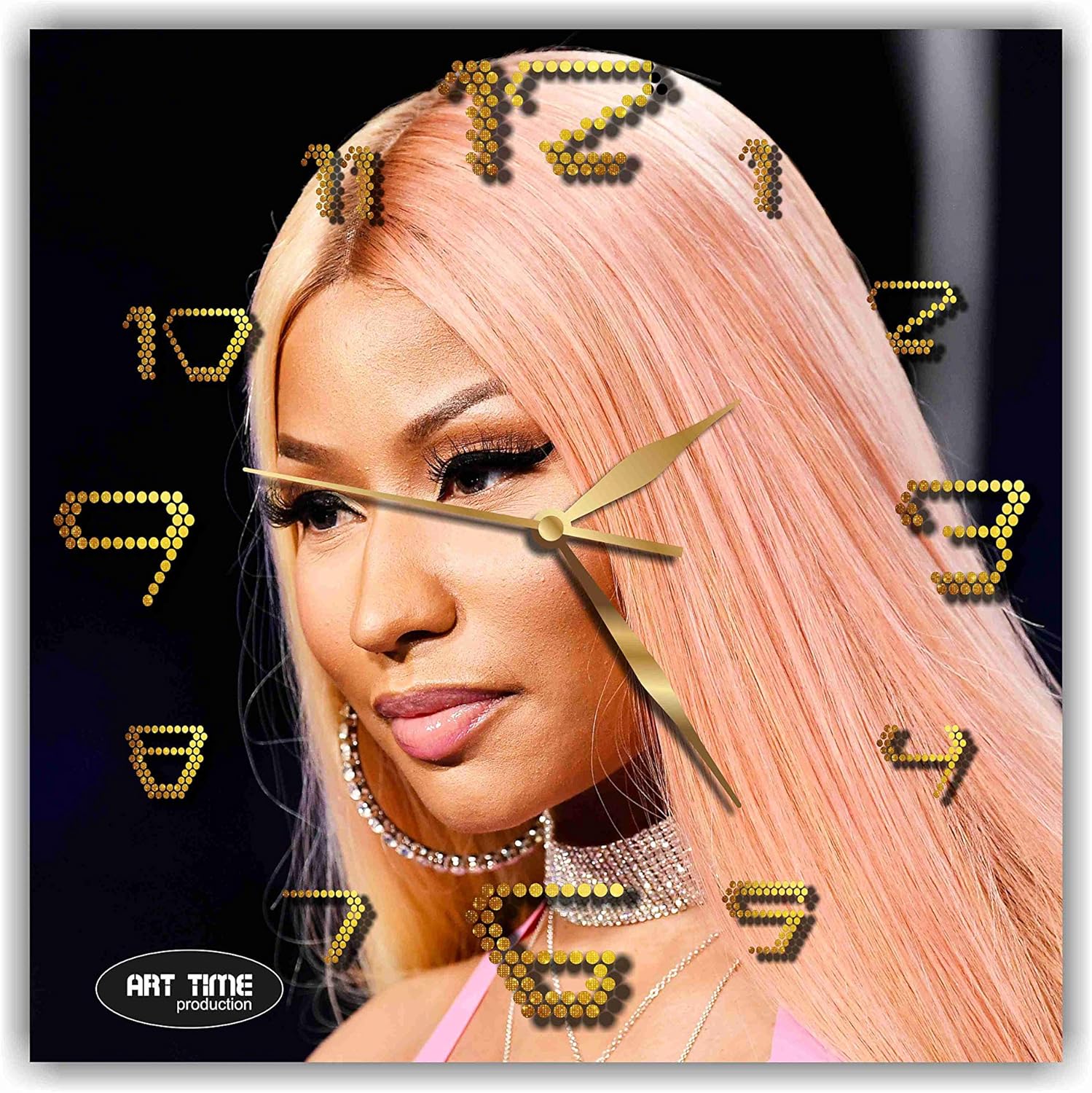 Sernast Exclusive Clock Nicki Minaj (Singer-Songwriter) – Unique Item for Home and Office, Original prxclusive Clock – Unique Item for Home and Office, Original Present for Every Occasion.