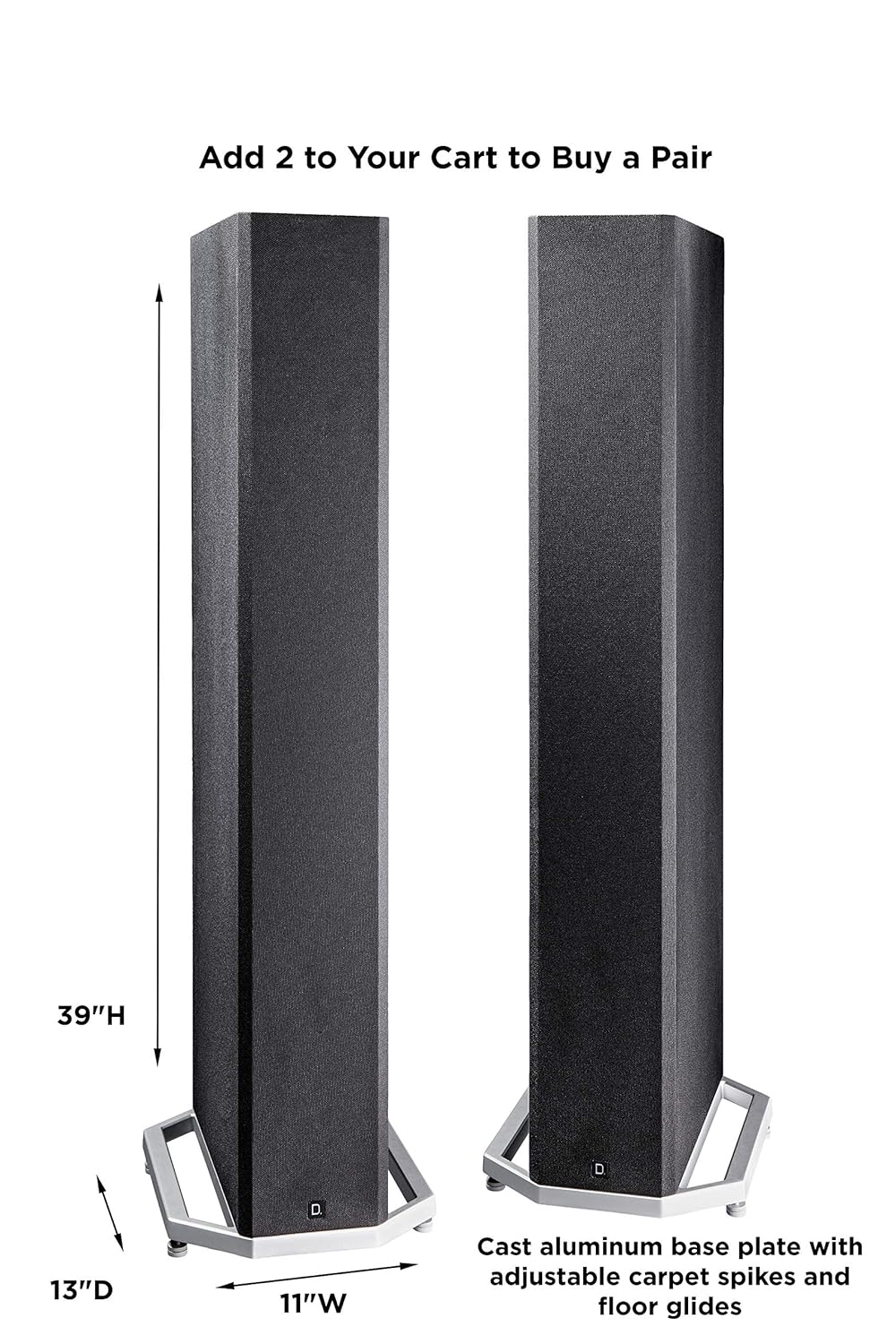 tower speakers with built in subwoofer