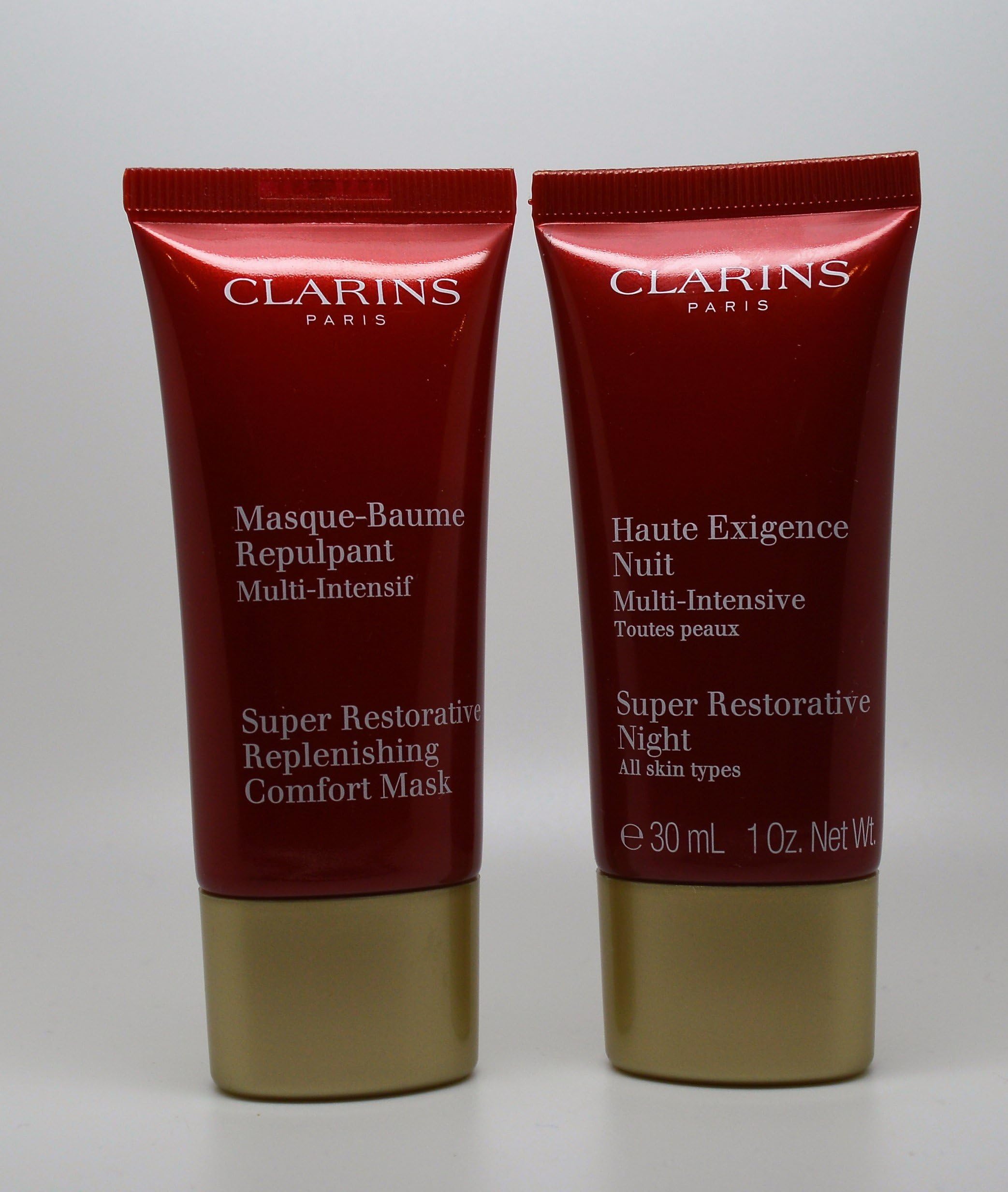 2 X Clarins Super Restorative Replenishing Comfort Mask 30 ml