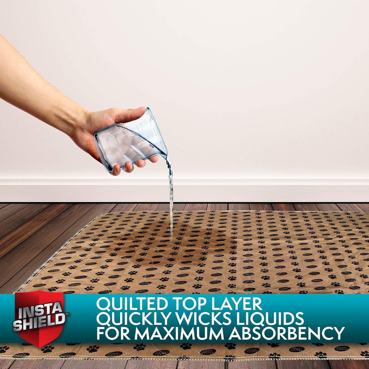 Simple Solution Large Washable Puppy Pad Reusable Dog Pee Pad