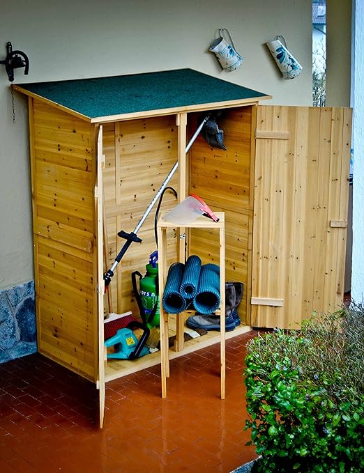 Fur Den Garten Mit 2 Holzturen 140 X 75 X 162 Slargo Durch Jarsya Balkon Und Garten Amazon De Garten