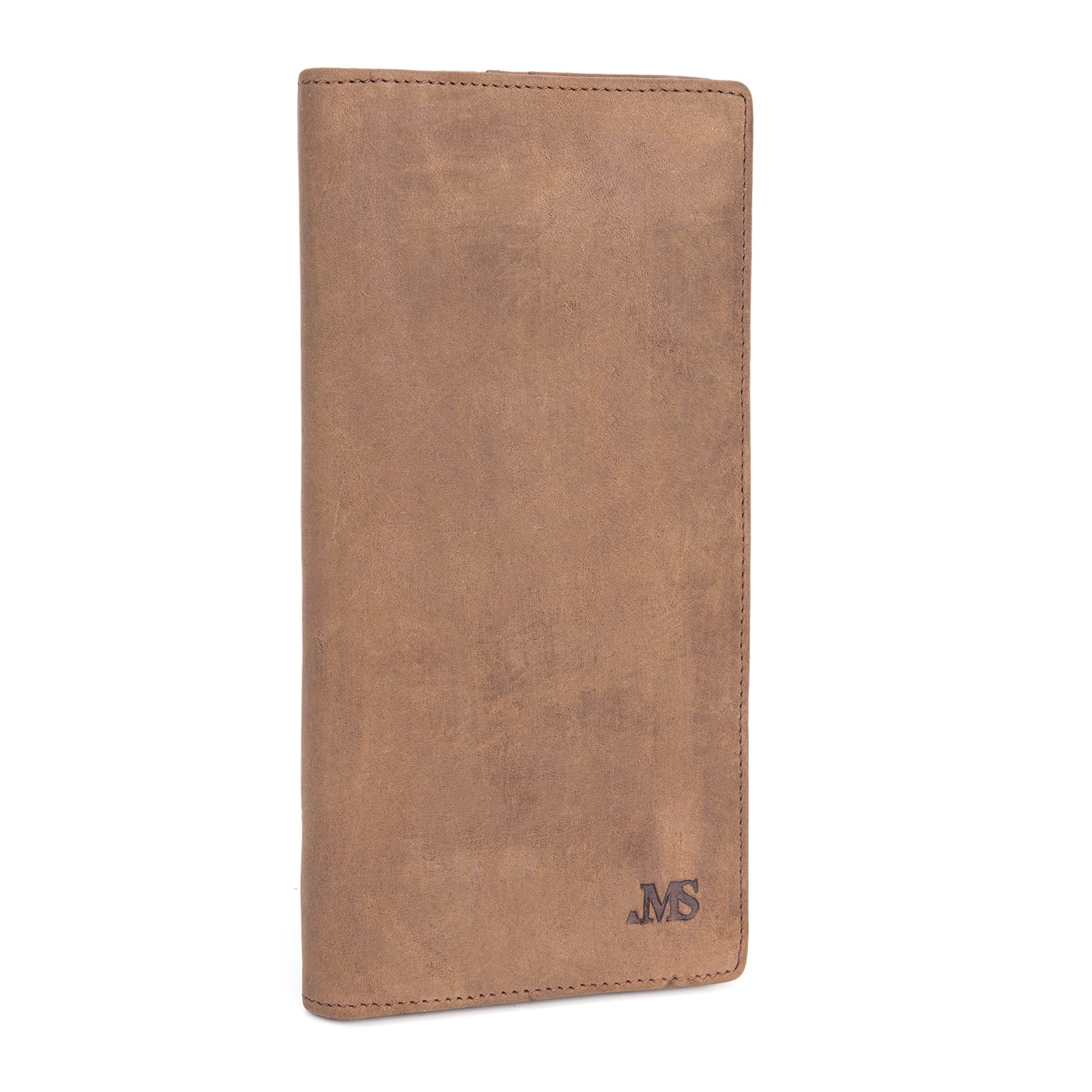 Men\'s Vintage Genuine Leather Long Wallets Bifold Wallet Multi Card Slim Holder Case for Men