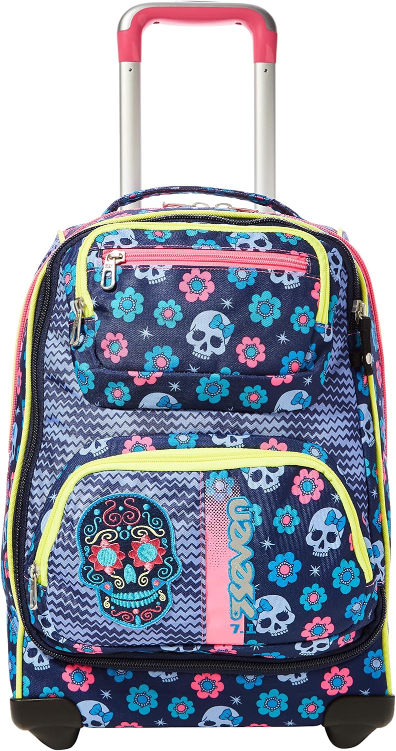 Trolley SEVEN Combo - Mexi Girl - Blue - Retractable Shoulder Straps!, 50