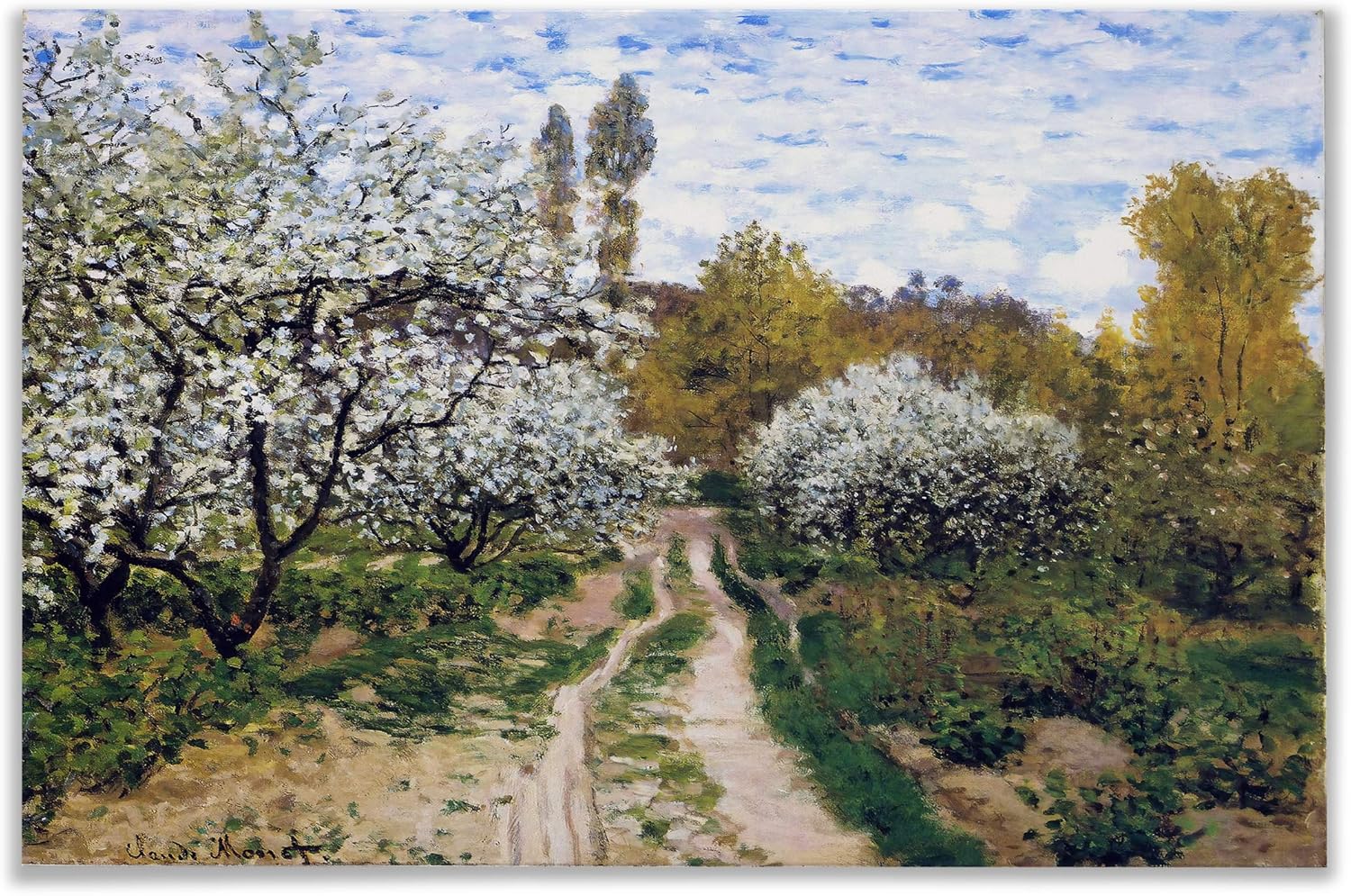 Wall Art Collection Canvas Trees in Bloom, 1872 by