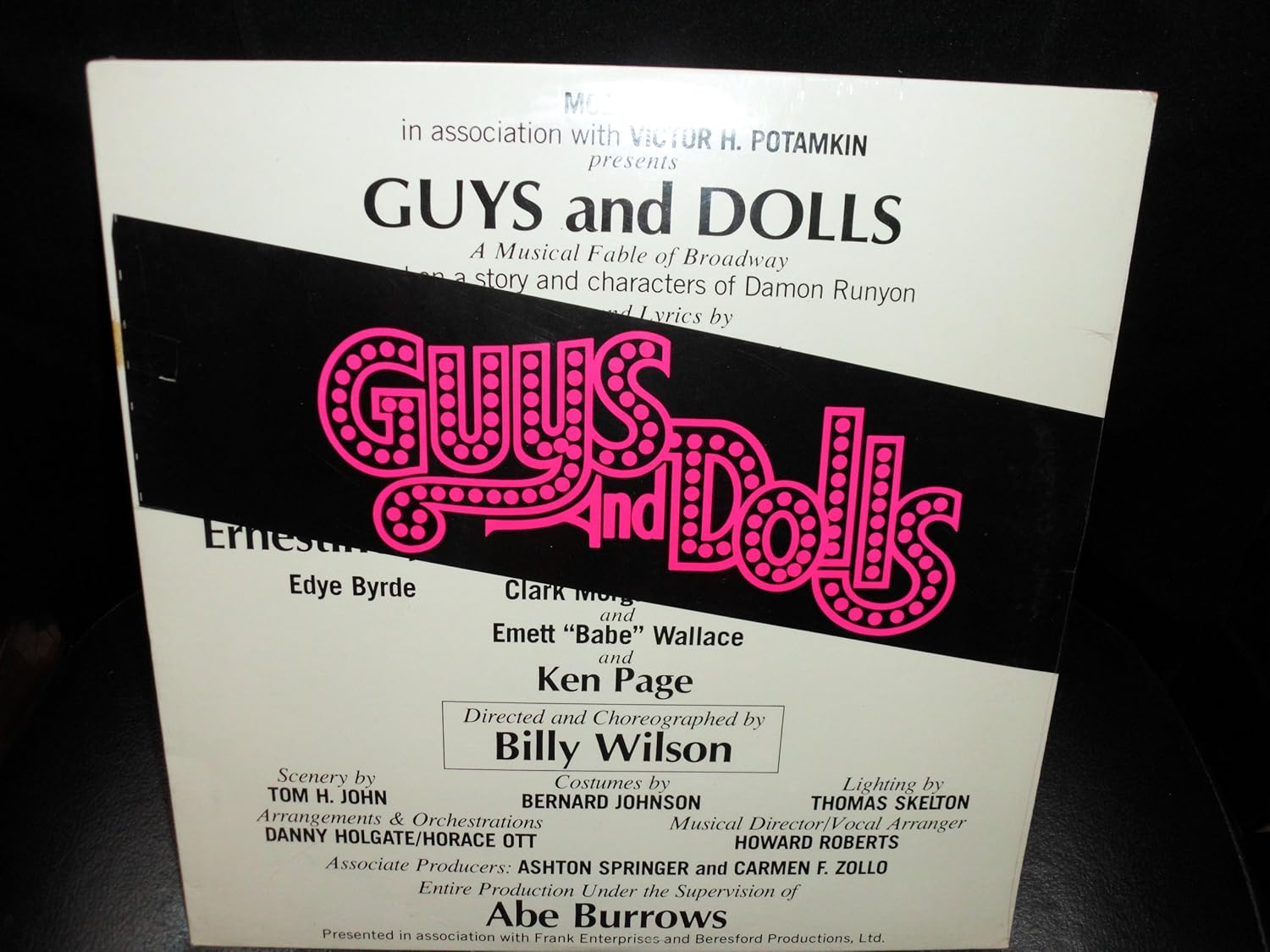  Guys and Dolls Original Cast Album Vinyl Lp Record Music