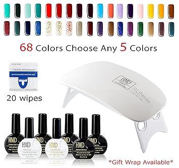 Canada Hmd Soak Off Uv Led Gel Nail Polish Kit With Portable Dryer