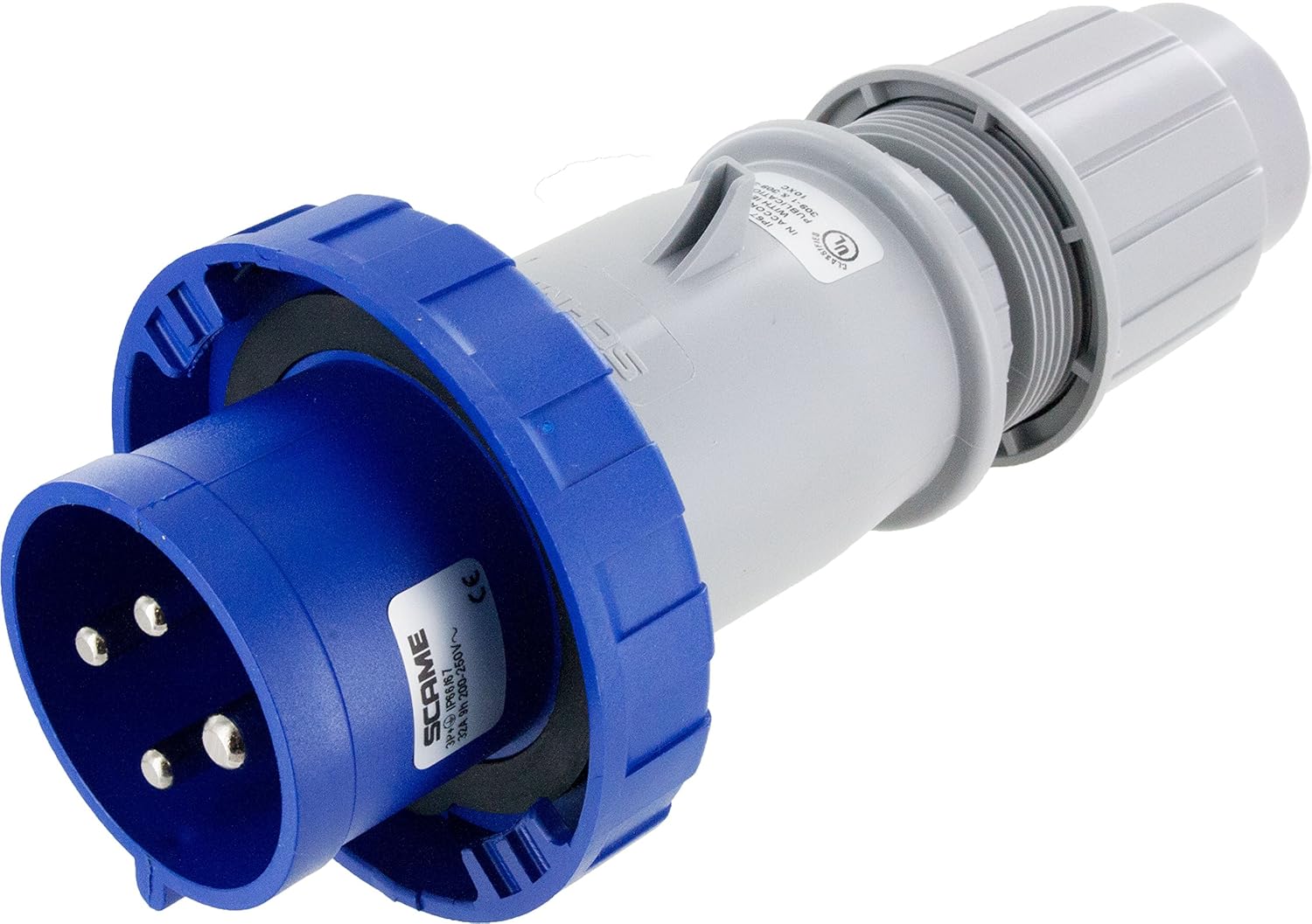 Eureka-HD SCM430P9W Pin & Sleeve Device Ip67 Male Plug 30A 3Phase 250Vac 3P 4W Watertight