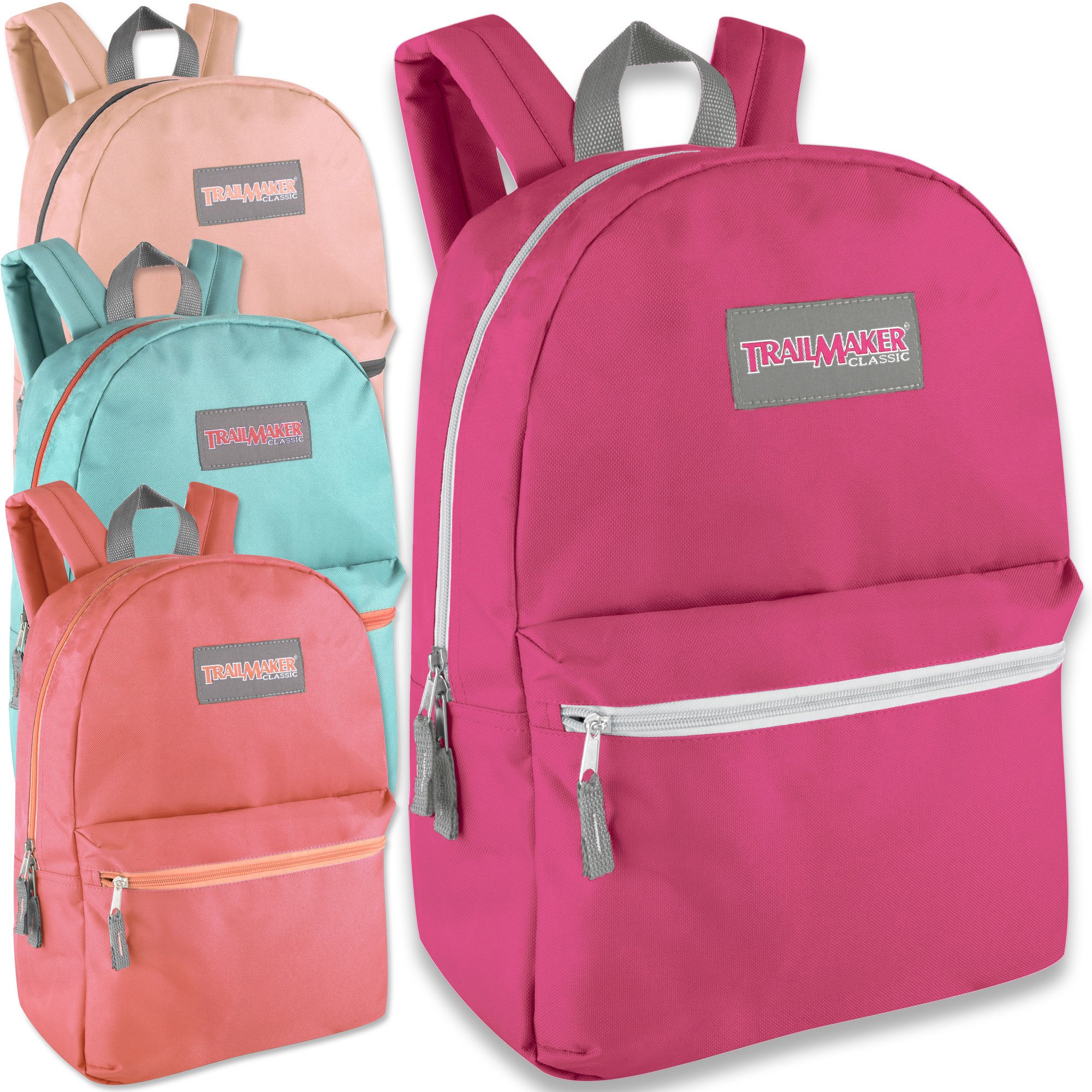 Wholesale Trailmaker Deluxe 17 Inch Backpack Girls Case Pack 24
