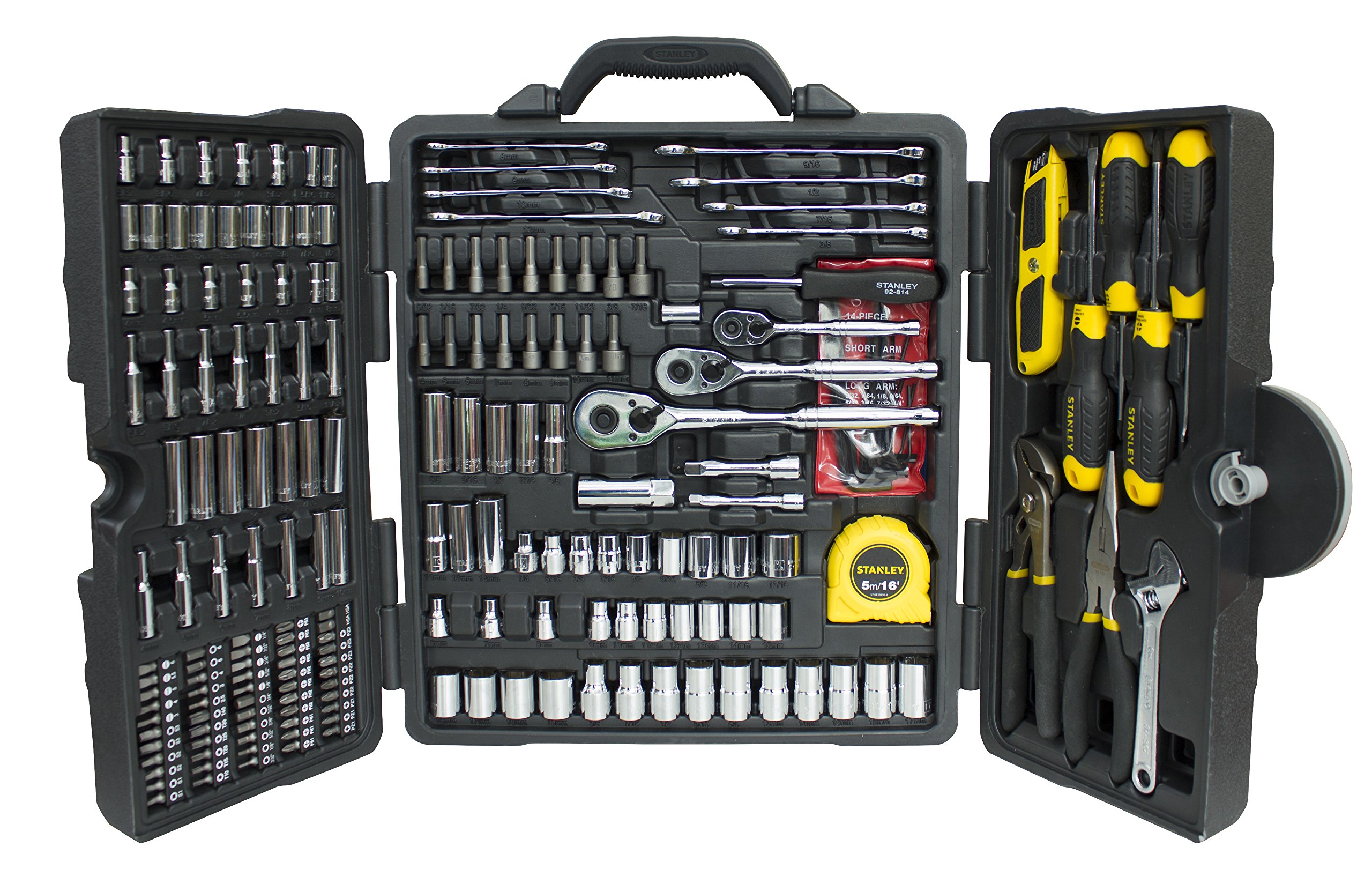 Stanley 73795 Mixed Tool Set, 210 Pieces Polished Chrome Buy Online