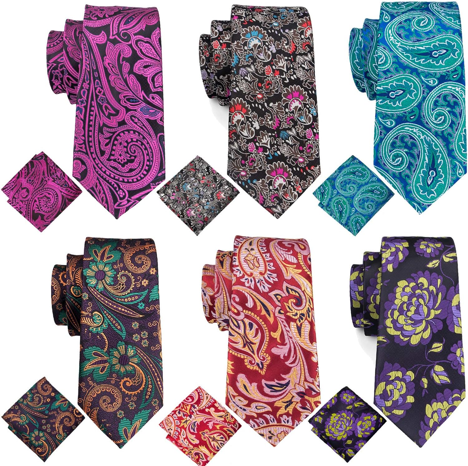 Barry.Wang Mens Business Classic Silk Ties Hanky Cufflinks Set Casual Check Plaid Neckties U2013 Buy The Best Products In The Online Store