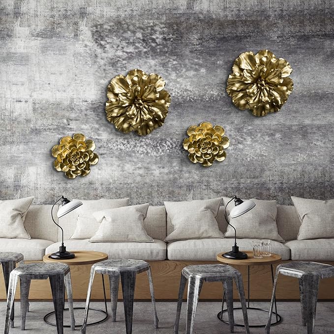 Chic, Posh and Artsy Gold Wall Decor Home Wall Art Decor