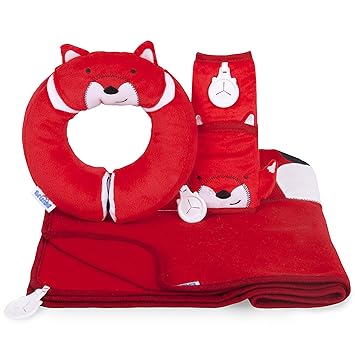 Trunki Red Snuggle Bundle Felix Yondi Travel Pillow Snoozihedz