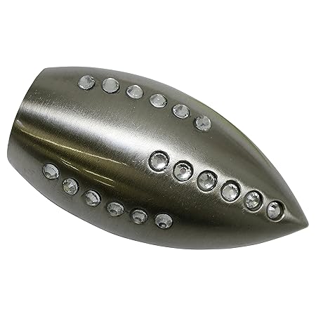 Gardinia End Caps For Curtain Rods 2 X Finial Crystal Bullet