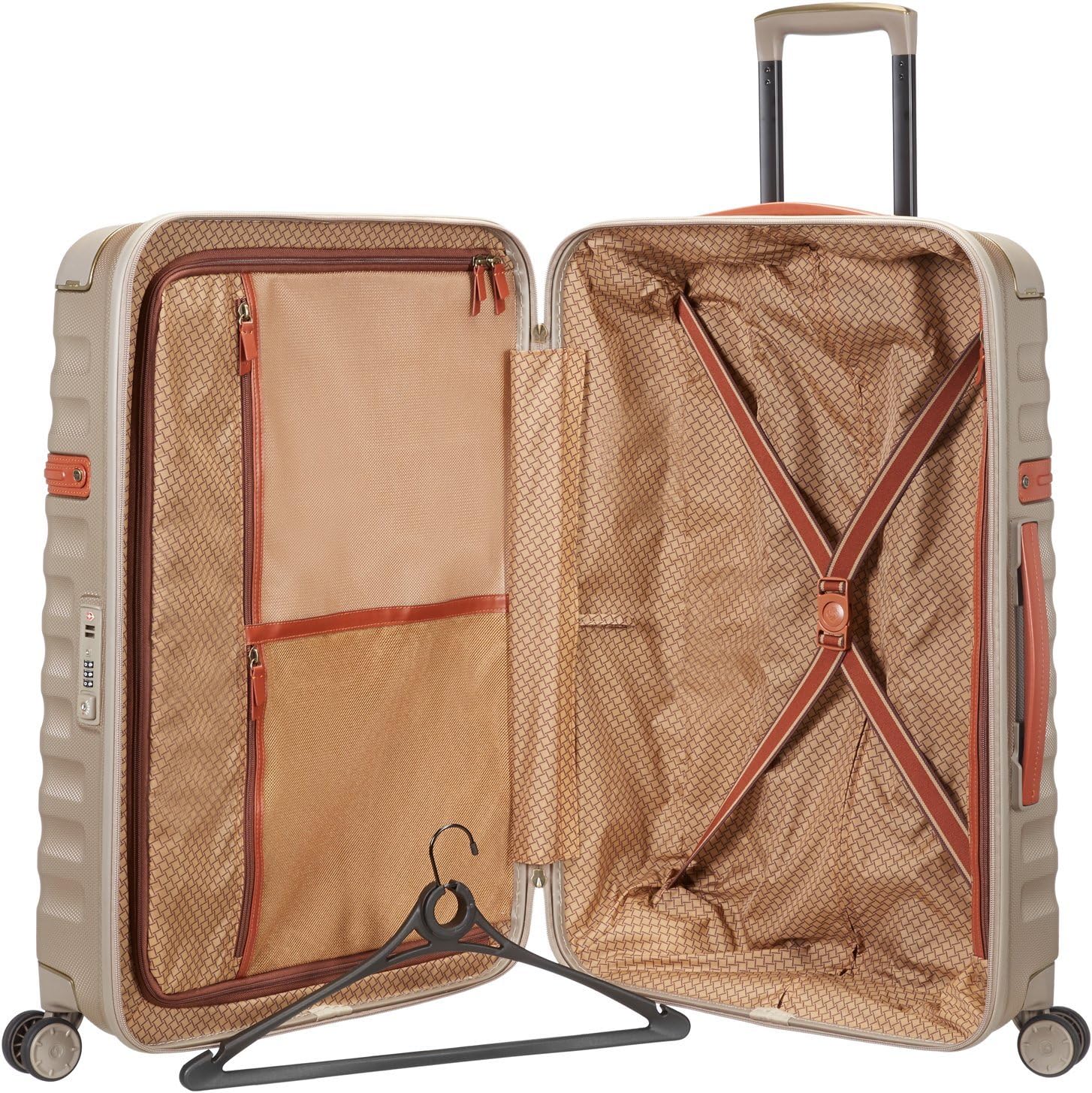 samsonite splendor spinner ivory gold