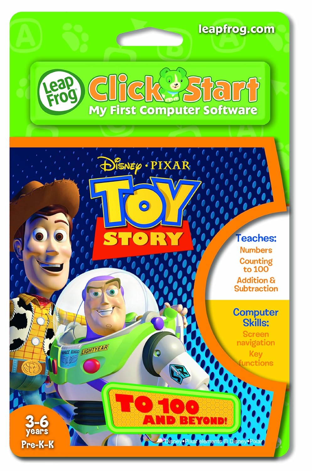 LeapFrog ClickStart Game: Disney-Pixar Toy Story To 100 and Beyond!:  Amazon.co.uk: Toys & Games