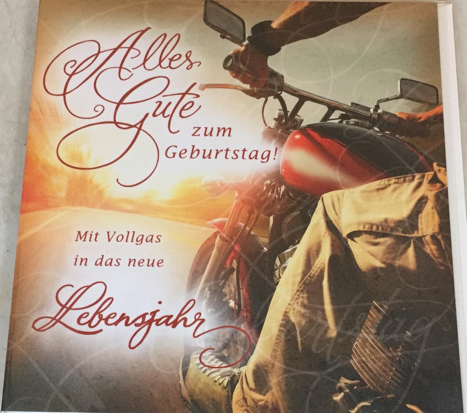 Glueckwunschkarte zum Geburstag, Karte, inkl. Umschlag, Alles Gute zum Geburtstag, Mit Vollgas Glueckwunschkarte zum Geburstag, Karte, inkl. Umschlag, Alles Gute zum Geburtstag, Mit Vollgas