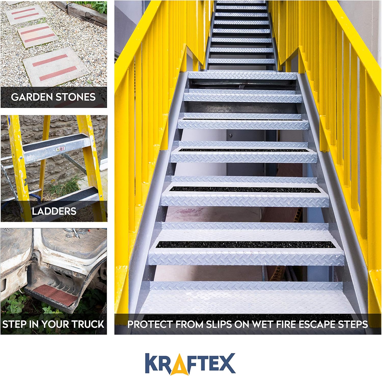 Anti Slip Grip Tape [4” Brown] Non Slip Friction Tape Great Stair