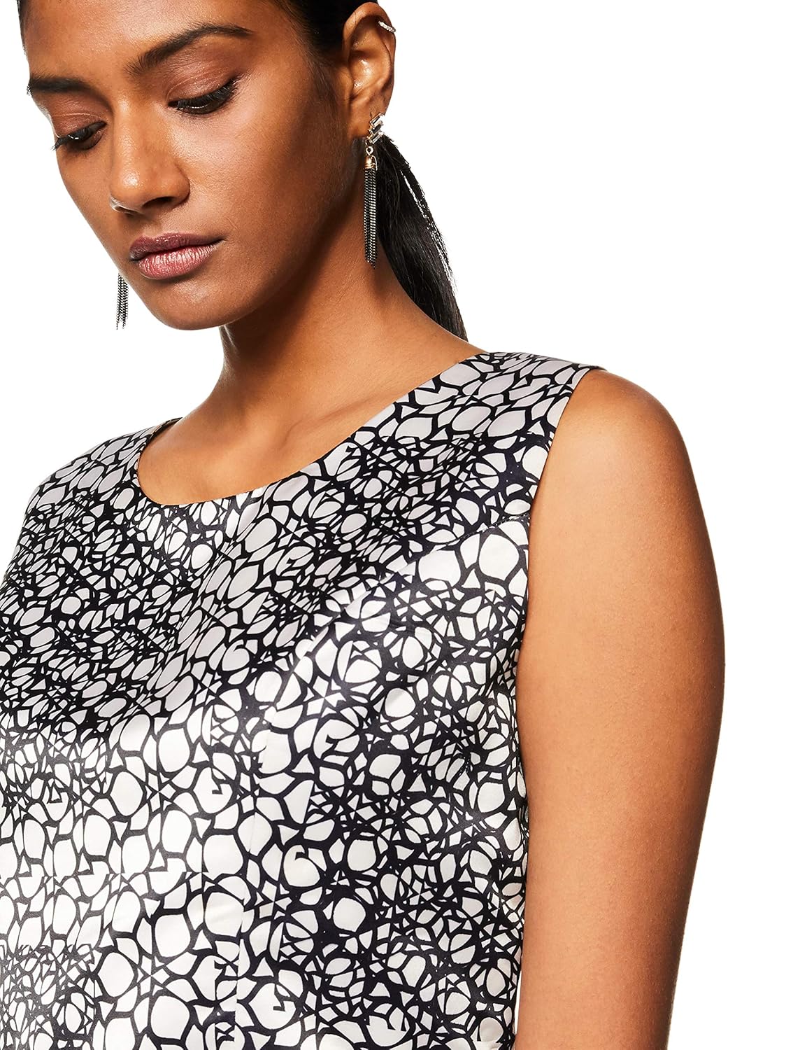 ashish n soni women's shift knee-long dress