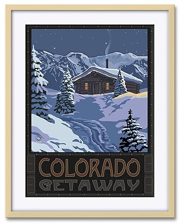 Amazon Com Colorado Getaway Winter Mountain Cabin Professionally