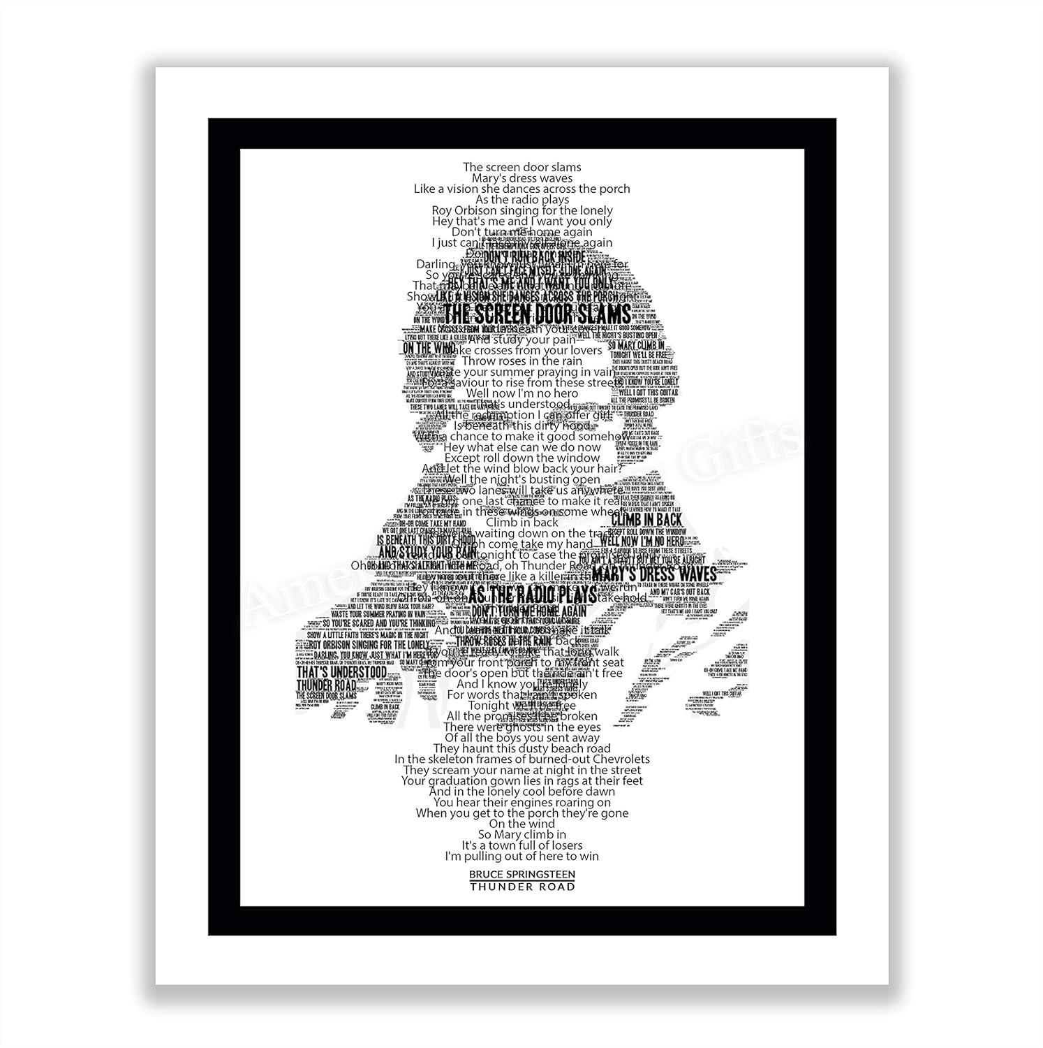 Amazon Com Bruce Springsteen Thunder Road Music Lyrics Wall Art 11 X 14 Vintage Typographic Song Lyric Print With Word Art Silhouette Ready To Frame Perfect Pop Rock Band Decor For Home Office Studio Cave Handmade Amazon Com Bruce Springsteen Thunder Road Music Lyrics Wall Art 11 X 14 Vintage Typographic Song Lyric Print With Word Art Silhouette Ready To Frame Perfect Pop Rock Band Decor For Home Office Studio Cave Handmade