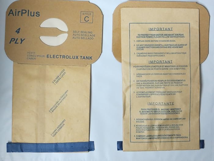 EnviroCare Replacement Vacuum Bags for Vacuum Bags for Electrolux Canisters - Style C 100 Bags