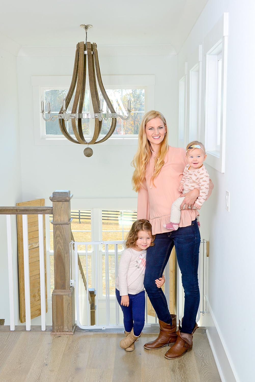 choose baby gate for top of stairs with only one wall