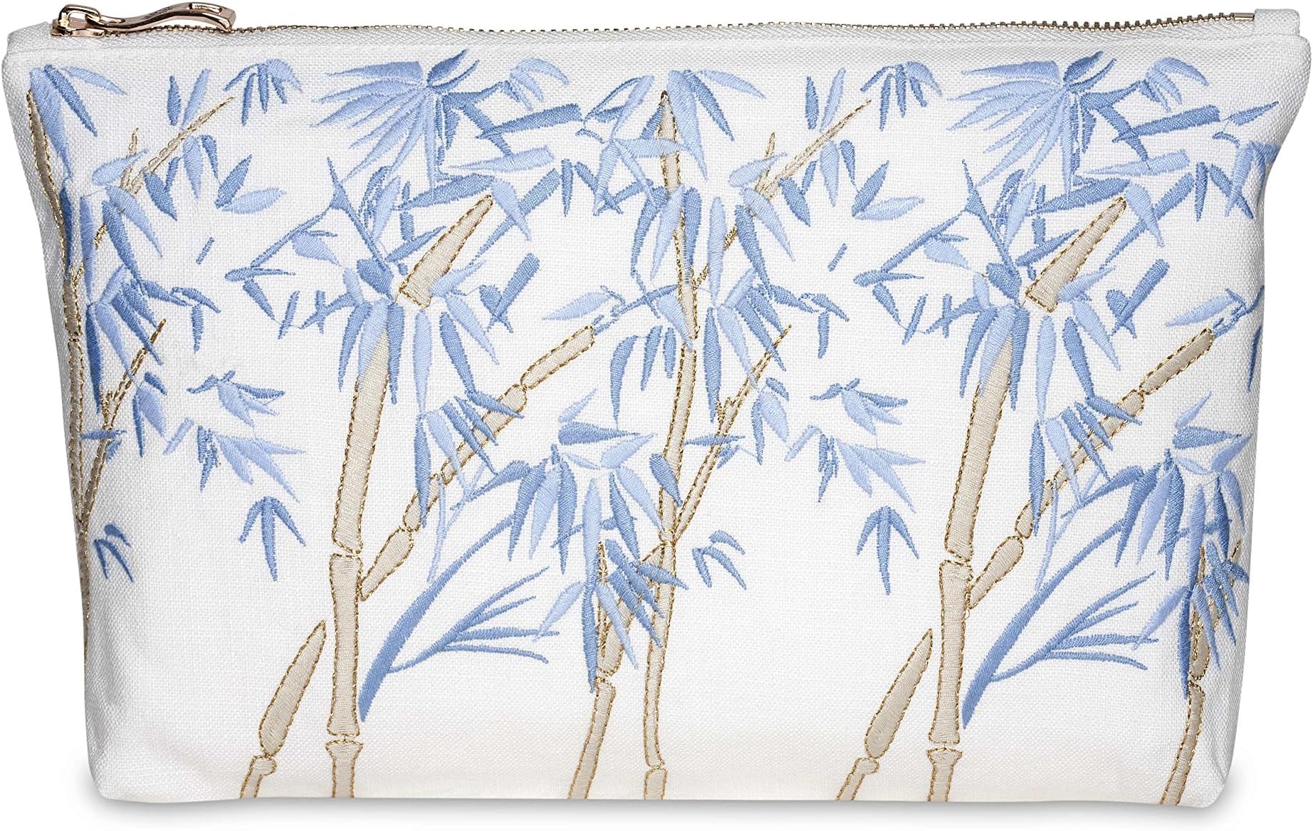 Elizabeth Scarlett Bambou Travel Pouch, Blanc
