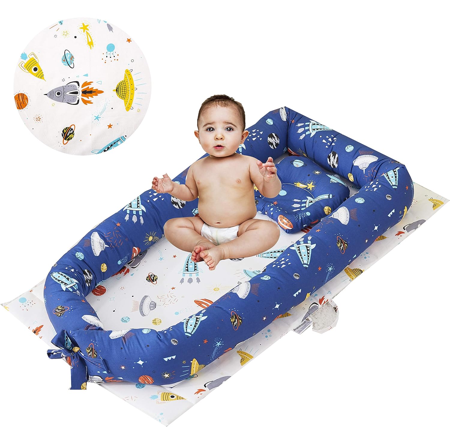 letting baby sleep in boppy lounger