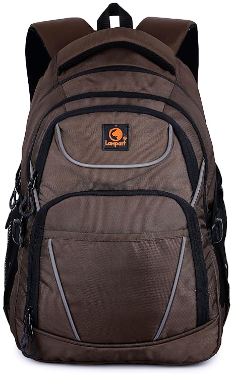 Lampart Areca Polyester 32 Ltrs Backpack | Free Pen Pouch Inside | (Brown)