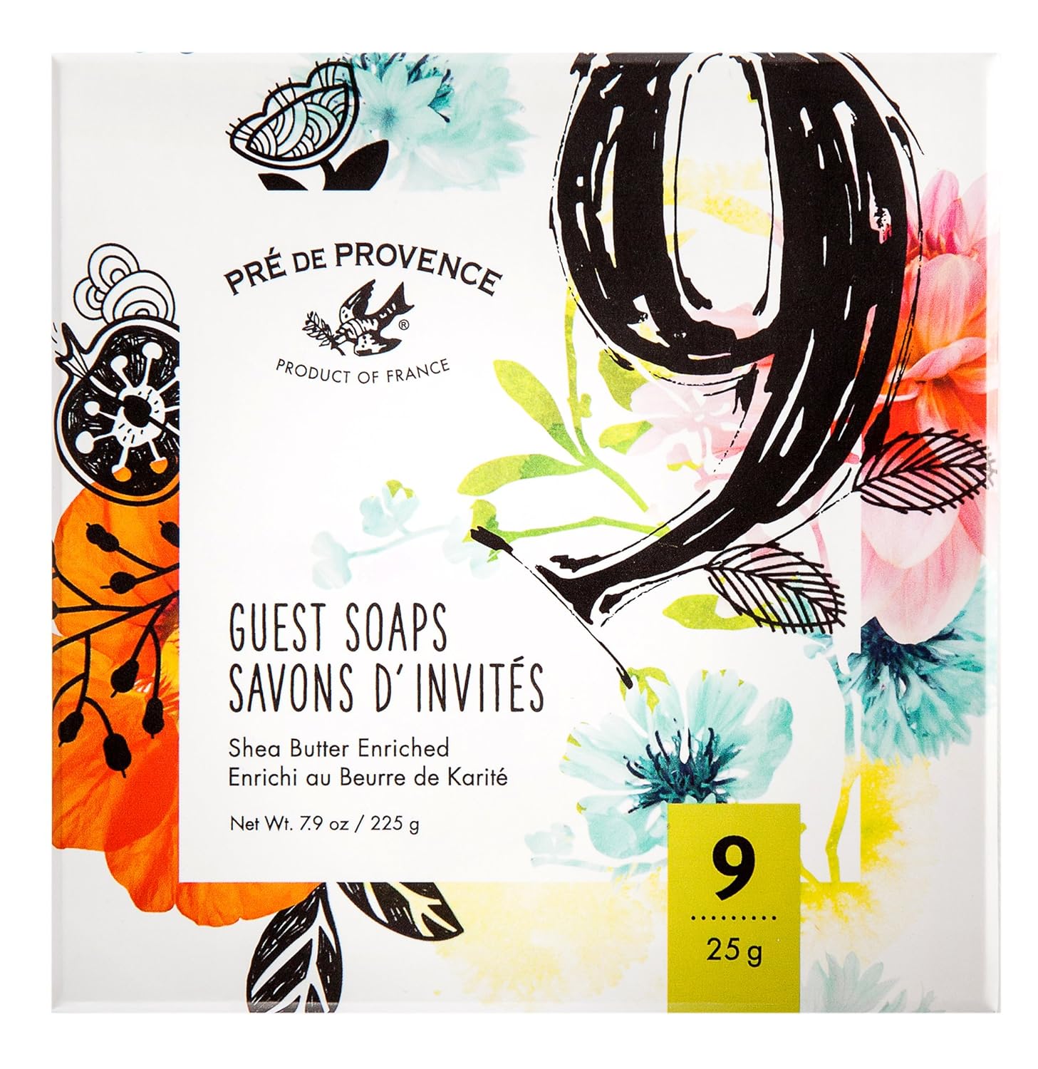 Pre de Provence Soap Assorted Boutique Luxury Gift Box, (Set of 9) Classic French