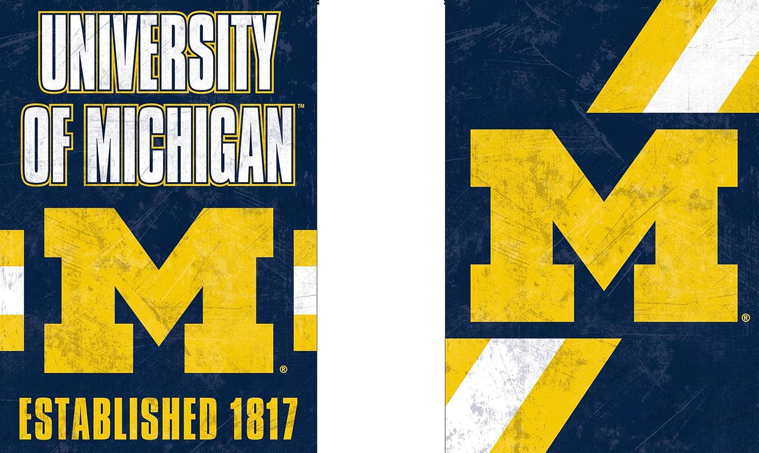 Home & Garden University of Michigan NCAA Wolverines Garden Flag Double