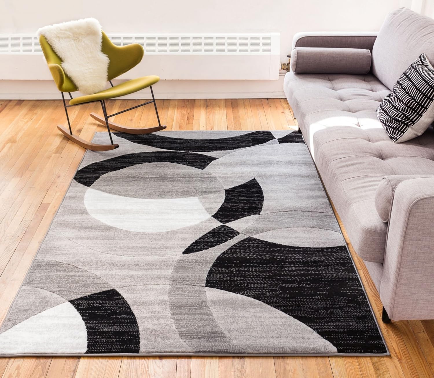 Best Black And White Geometric Carpet