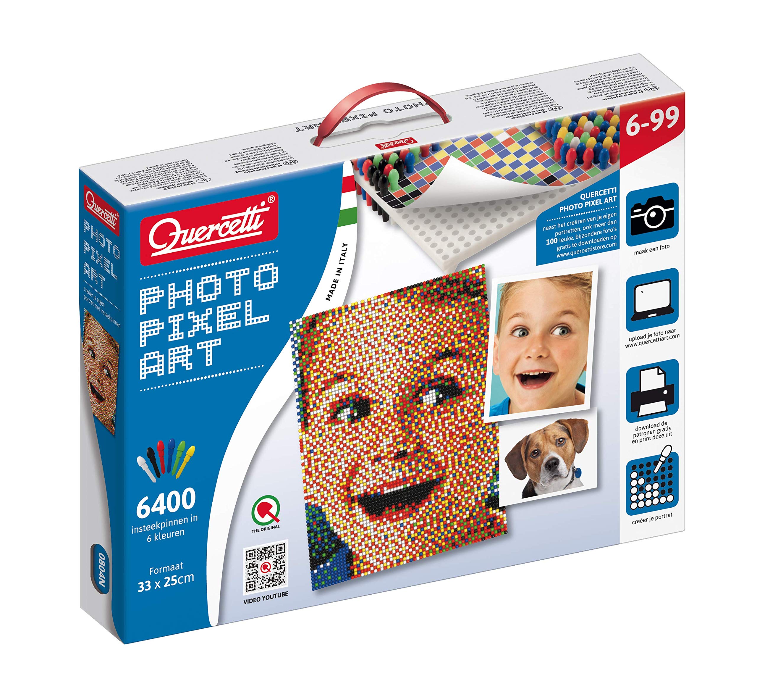 QuercettiPixel Photo Create your own Custom Portrait 4 peg boards 6400 Pegs - 0804