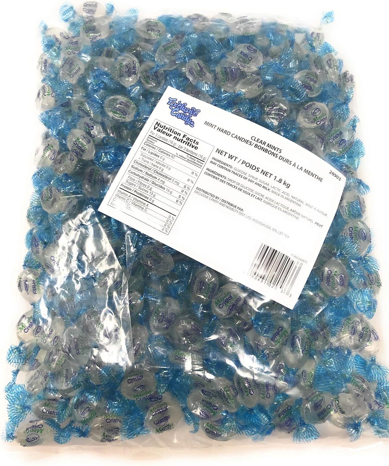 Clear Mints Mint Hard Candies 1.8 KG Bag Amazon.ca Grocery