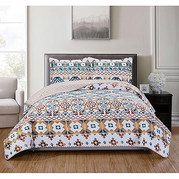 Exotic Blumen Medaillon Design Umdrehbar Set Mit