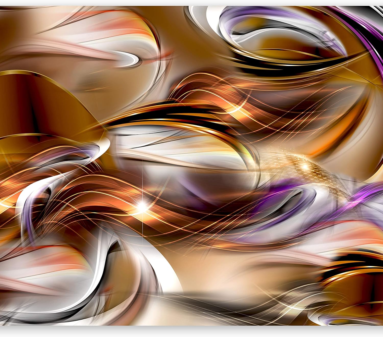 artgeist Wall Mural Abstract Orange 116"x83" XXL Peel and Stick Self