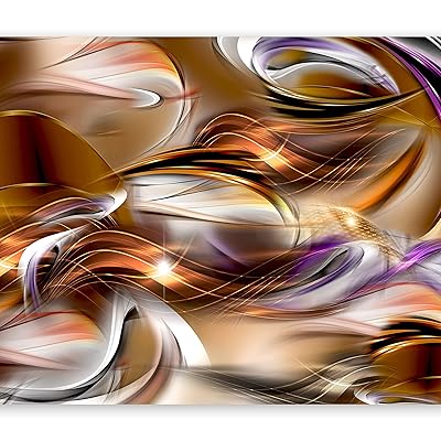 artgeist Photo Wallpaper Abstract Orange 157"x110" XXL Non-Woven Wall Mural Premium Print Fleece Picture Image Design Home Decor a-A-0062-a-b