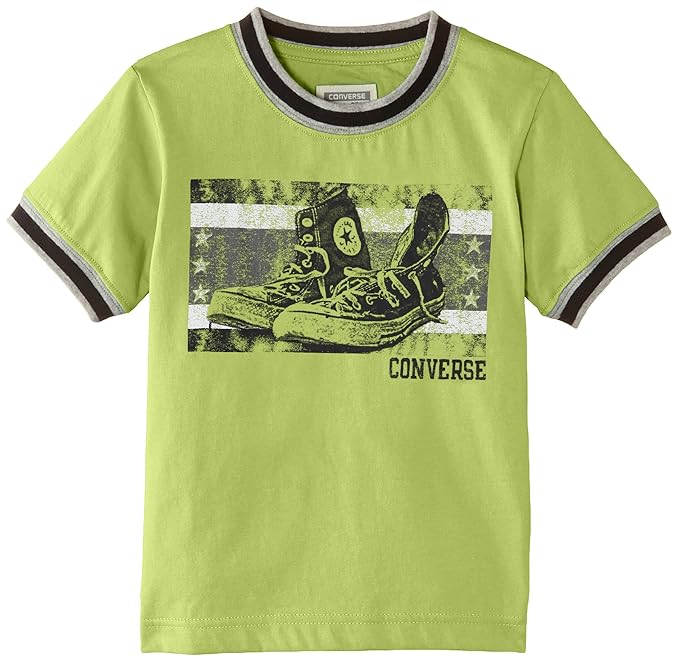 magliette converse bambino verde