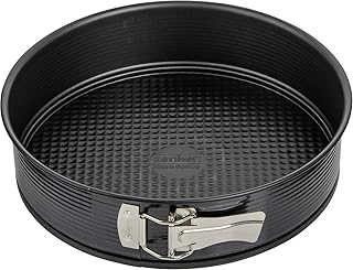 Zenker Springform Ø 26 cm, Backform mit Antihaftbeschichtung, runde Kuchenform mit Flachboden (Farbe: schwarz), Menge: 1 Stück